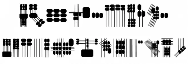 Lines and Objects Regular Caratteri ALTRI CARATTERI