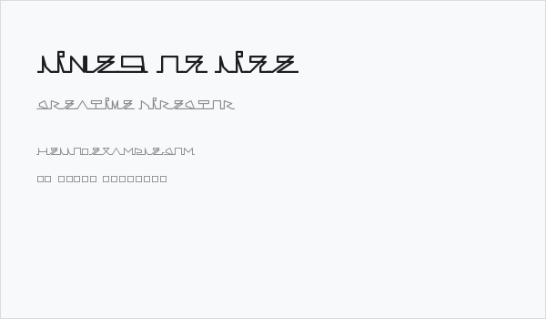 Lines of life Business Card