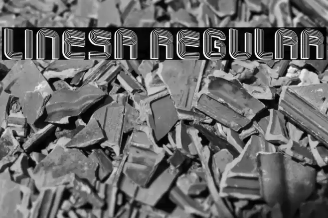 Linesa Regular Fonte examples