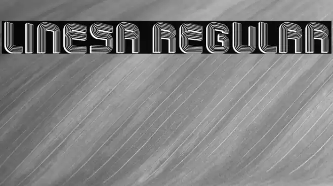 Linesa Regular Fonte examples