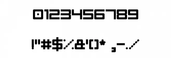 Linesquare Rounded Extended Regular Font OTHER CHARS