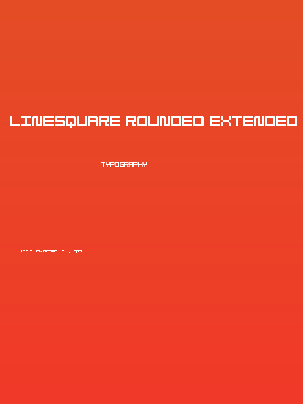 Linesquare Rounded Extended Regular Poster