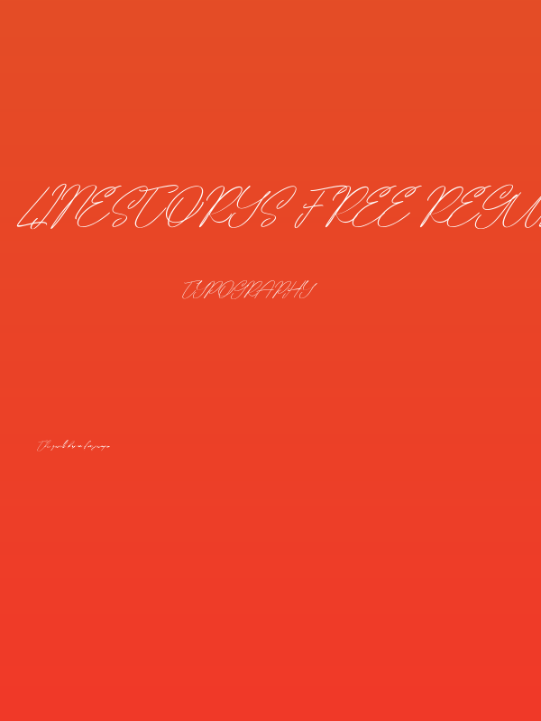 Linestorys Free Regular Poster