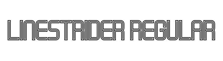 Linestrider Regular Font