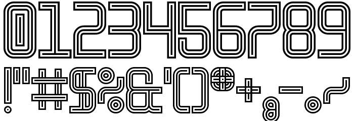 Linestrider Regular Font OTHER CHARS