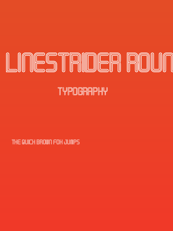 Linestrider Rounded Regular Poster