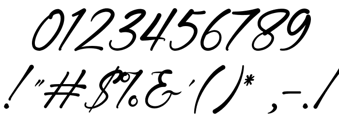 Lingerhend-Demo Font OTHER CHARS