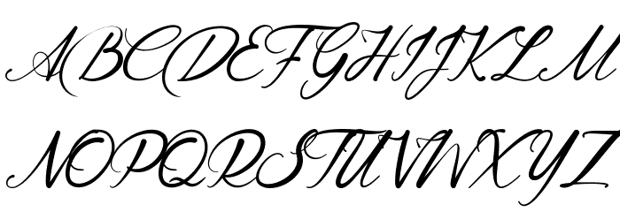 Lingerhend-Demo Schriftart Groß