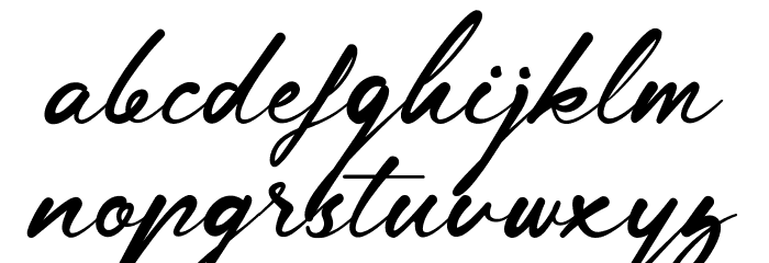 Lingerhend-Demo Font LOWERCASE