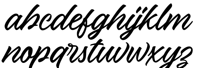 Lingkari Heart Font LOWERCASE