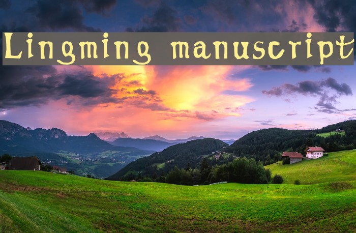 Lingming manuscript Example 1