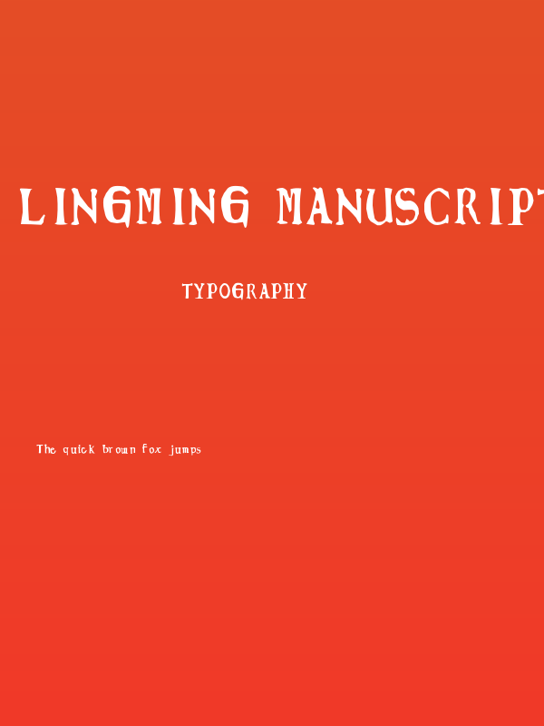 Lingming manuscript Poster