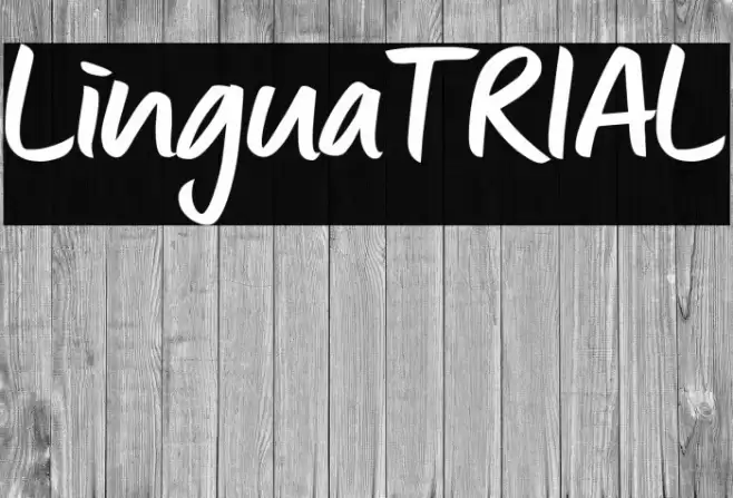 Lingua_TRIAL Font examples