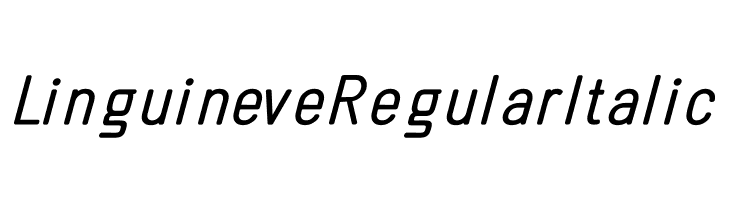 Linguineve Regular Italic  नि: शुल्क फ़ॉन्ट्स डाउनलोड