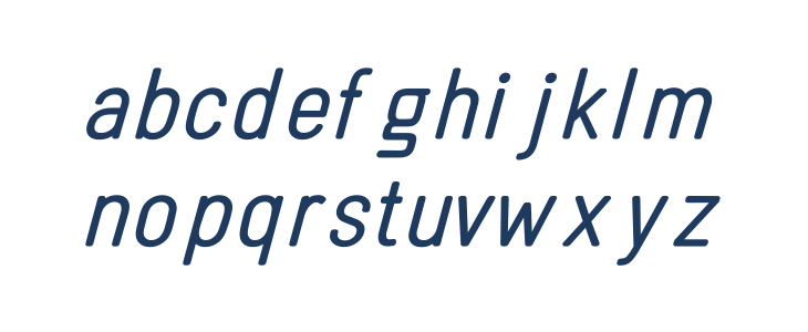 Linguineve Regular Italic Lowercase