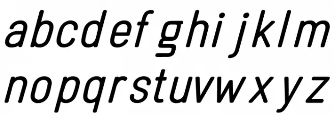 Linguineve Regular Italic Schriftart Kleinbuchstaben
