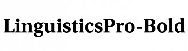 LinguisticsPro-Bold  Fuentes Gratis Descargar