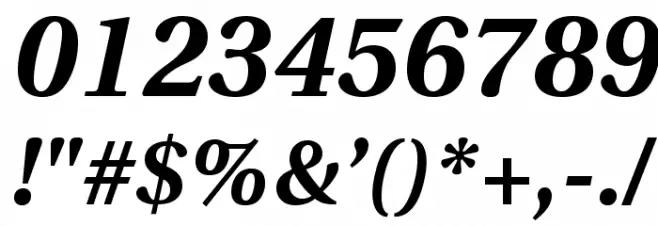 LinguisticsPro-BoldItalic Font OTHER CHARS