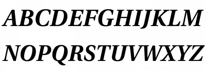 LinguisticsPro-BoldItalic Schriftart Groß