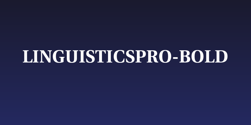 LinguisticsPro-Bold Social Header