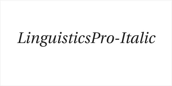 LinguisticsPro-Italic Logo