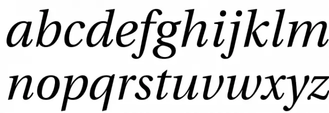 LinguisticsPro-Italic 字体 小写