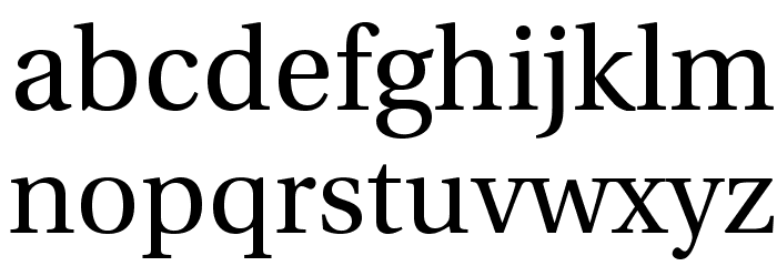 LinguisticsPro-Regular Font LOWERCASE