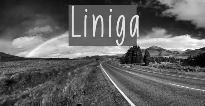 Liniga Font examples