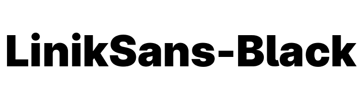 LinikSans-Black Font