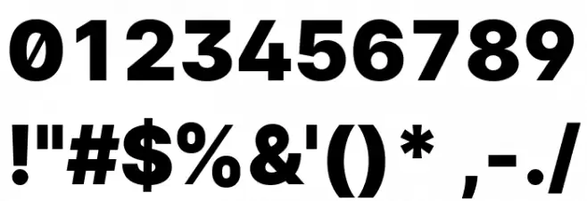 LinikSans-Black Font OTHER CHARS