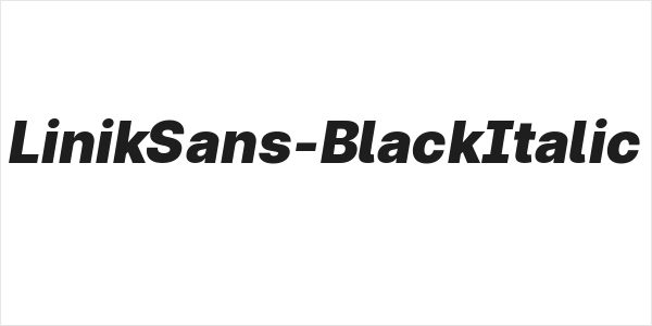 LinikSans-BlackItalic Logo