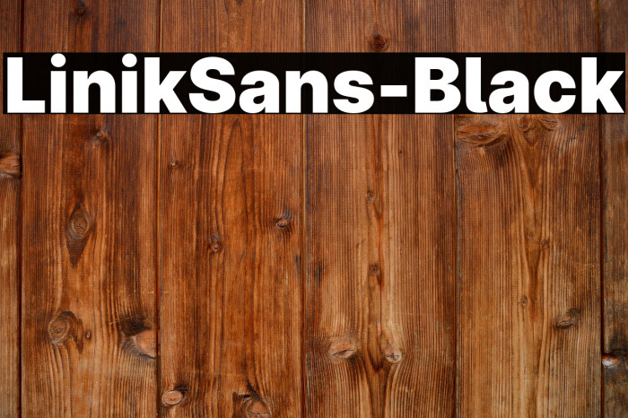 LinikSans-Black Example 1