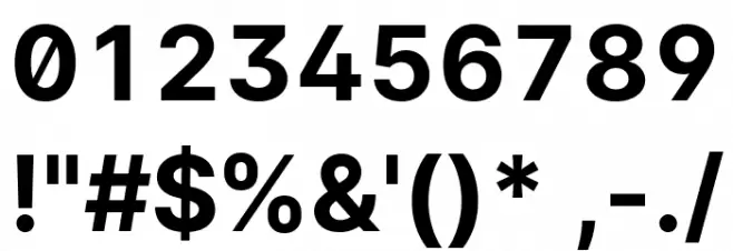 LinikSans-Bold Font OTHER CHARS