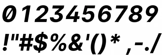 LinikSans-BoldItalic Font OTHER CHARS