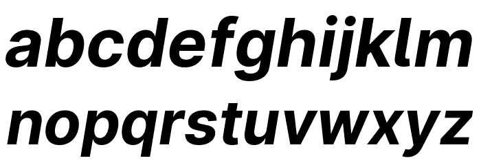 LinikSans-BoldItalic Font LOWERCASE