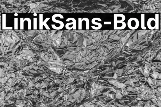 LinikSans-Bold Font examples