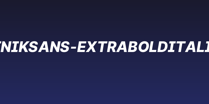 LinikSans-ExtraBoldItalic Social Header