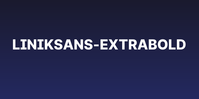 LinikSans-ExtraBold Social Header