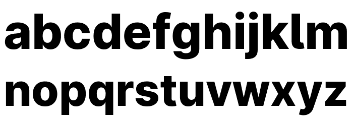 LinikSans-ExtraBold Font LOWERCASE