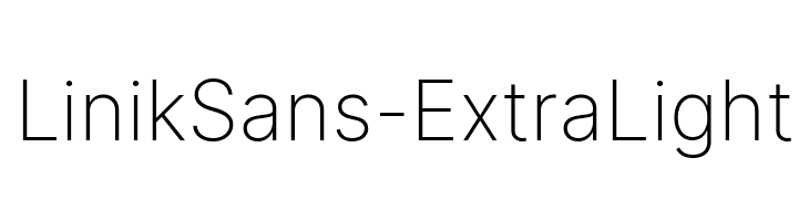 LinikSans-ExtraLight  baixar fontes gratis