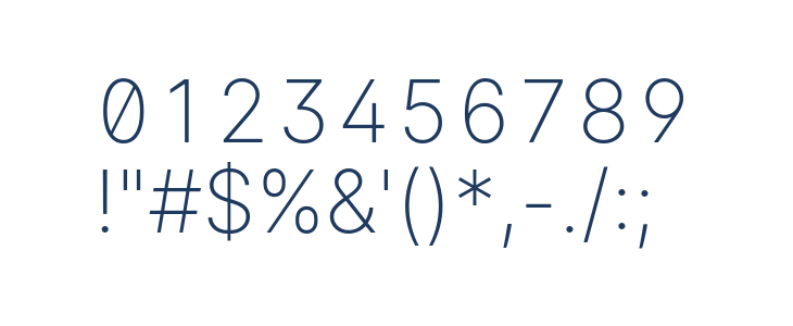 LinikSans-ExtraLight Other Characters