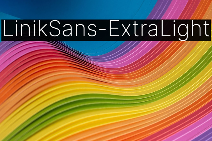 LinikSans-ExtraLight Example 1