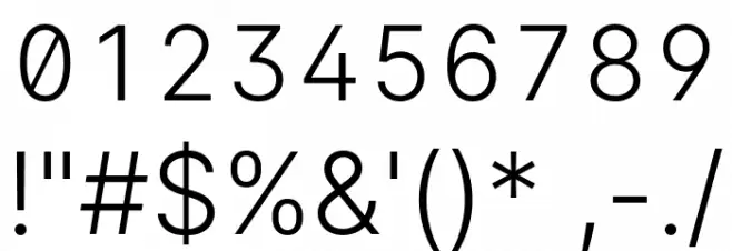 LinikSans-Light Font OTHER CHARS