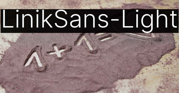 LinikSans-Light Example 1