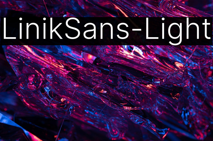 LinikSans-Light Example 2