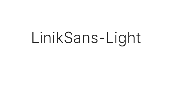 LinikSans-Light Logo