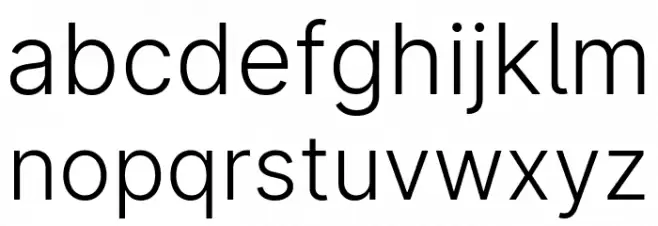 LinikSans-Light フォント 小文字