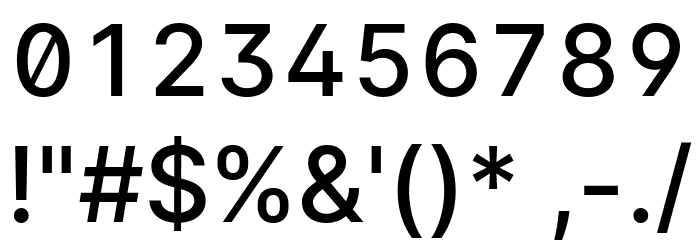 LinikSans-Medium Font OTHER CHARS