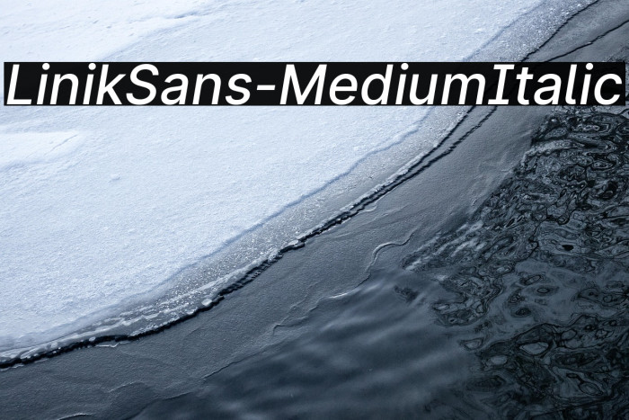 LinikSans-MediumItalic Example 1