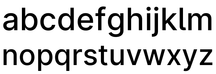 LinikSans-Medium Font LOWERCASE